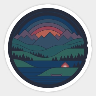 The Lake At Twilight Sticker